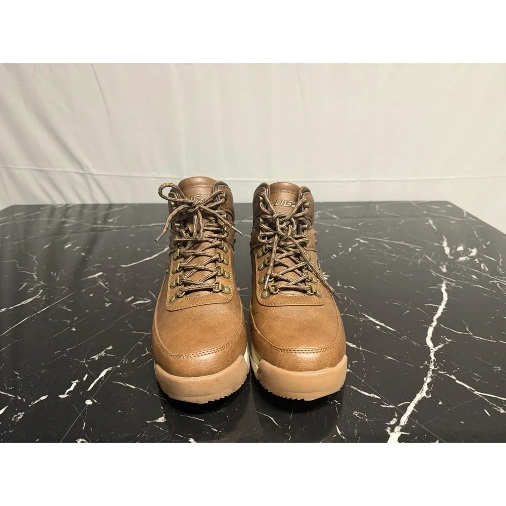 Lugz Men's Aspen Classic Moc Toe Slip Resistant Brown Chukka Boots Size 12